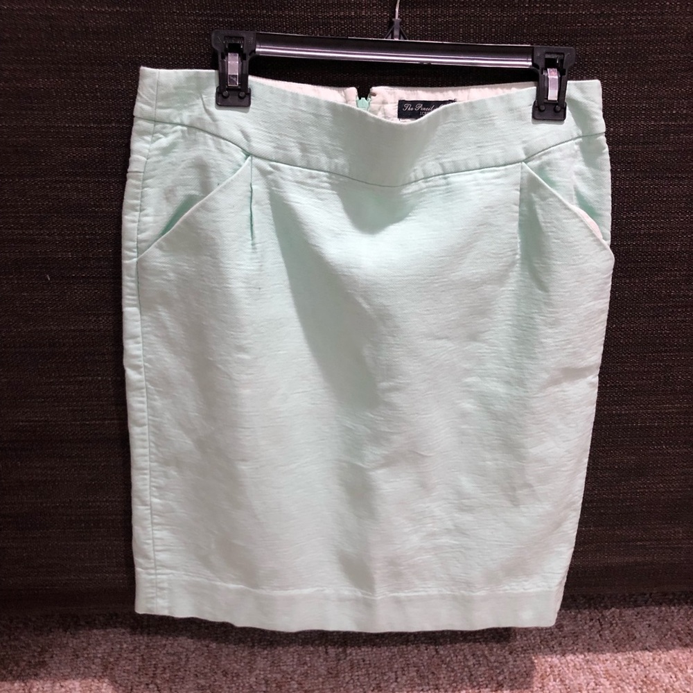 J.Crew mint green pencil skirt